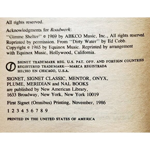 1986 The Bachman Books 1st Signet Printing Rage Stephen King PB Horror Vtg F6 - Picture 3 of 4